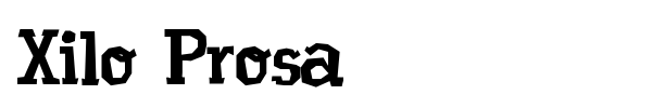 Xilo Prosa font preview